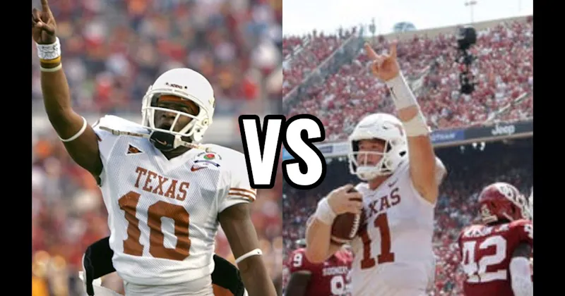 Sam Ehlinger vs. Vince Young