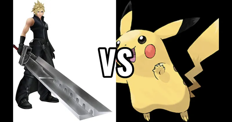 Cloud Strife (Final Fantasy VII) vs. Pikachu (Pokémon)