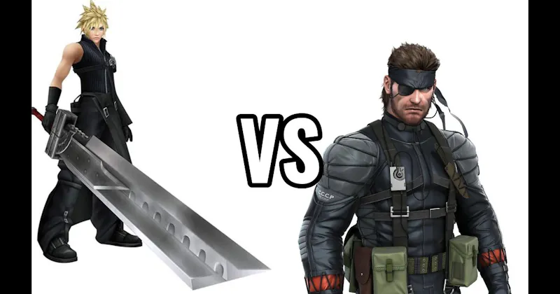 Cloud Strife (Final Fantasy VII) vs. Solid Snake (Metal Gear Solid)