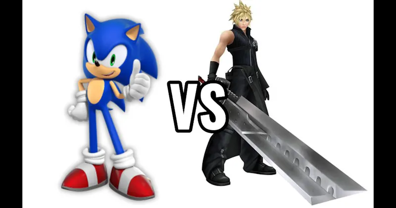 Cloud Strife (Final Fantasy VII) vs. Sonic the Hedgehog 