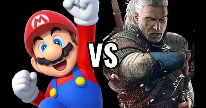 Geralt of Rivia (The Witcher) vs. Mario (Super Mario)