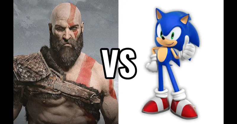 Kratos (God of War) vs. Sonic the Hedgehog 
