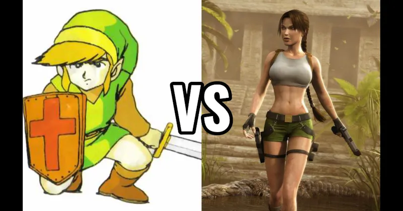 Lara Croft (Tomb Raider) vs. Link (Zelda)