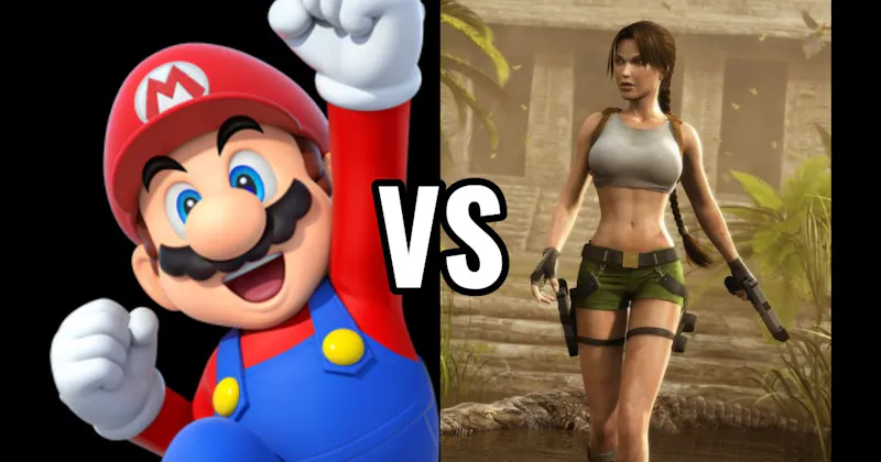 Lara Croft (Tomb Raider) vs. Mario (Super Mario)