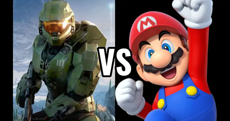 Mario (Super Mario) vs. Master Chief (Halo)
