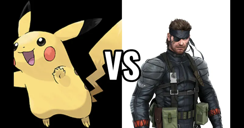 Pikachu (Pokémon) vs. Solid Snake (Metal Gear Solid)