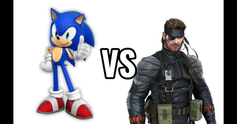 Solid Snake (Metal Gear Solid) vs. Sonic the Hedgehog 