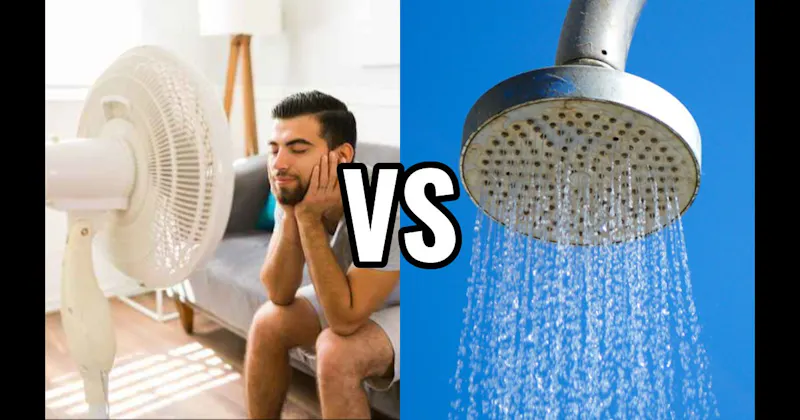 Cold Shower vs. Sitting in Front of a Fan