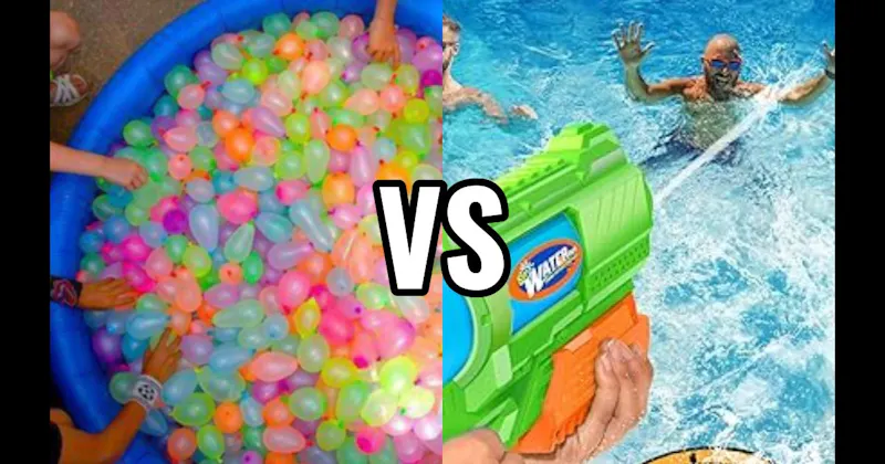 Water Balloon Fight vs. Water Gun / Super Soaker Fight