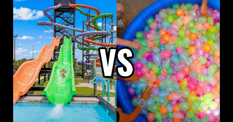 Water Balloon Fight vs. Water Park