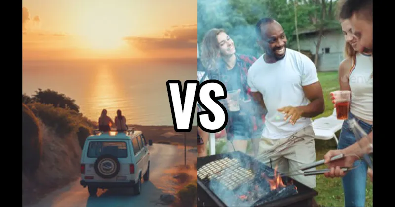 Backyard BBQ/Cookout vs. Road Trip