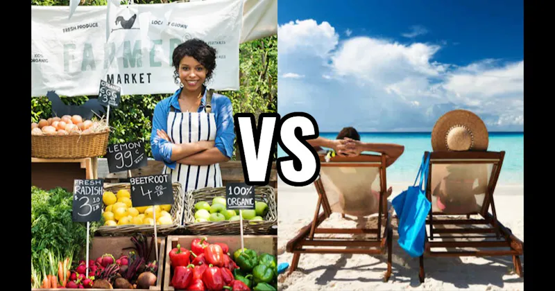 Beach Day vs. Farmers Market