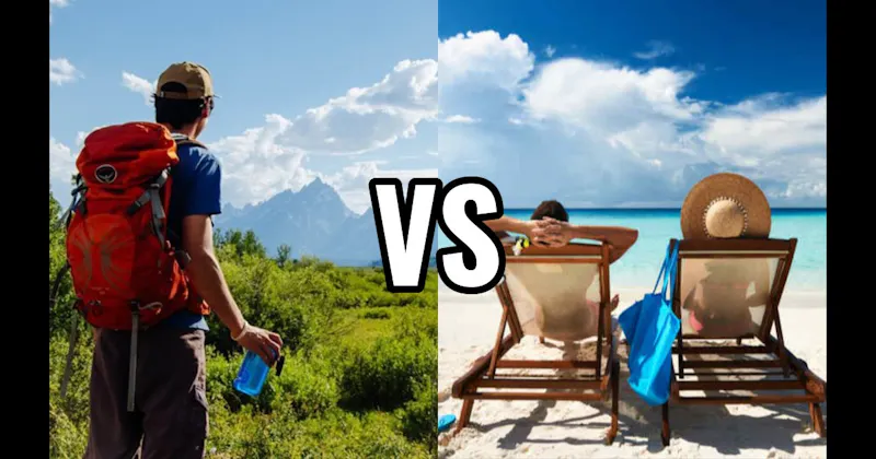 Beach Day vs. Hiking / Outdoor Adventure