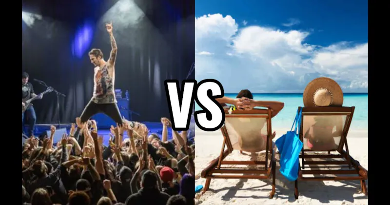 Beach Day vs. Live Music/Concert