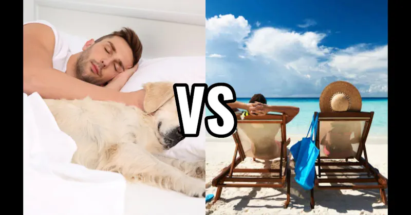 Beach Day vs. Sleeping In
