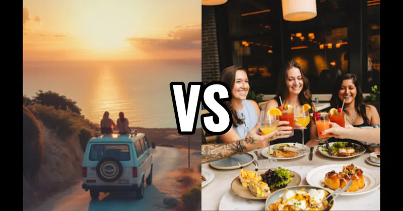 Brunch with Friends vs. Road Trip