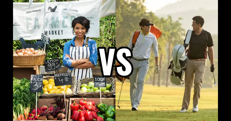 Farmers Market vs. Golf