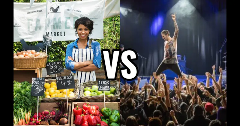 Farmers Market vs. Live Music/Concert