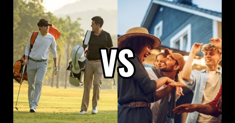 Golf vs. House Party