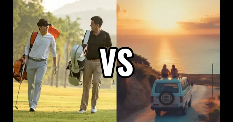 Golf vs. Road Trip