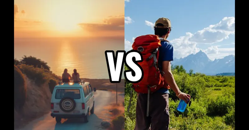 Hiking / Outdoor Adventure vs. Road Trip