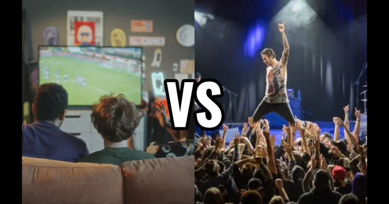 Live Music/Concert vs. Watching Live Sports