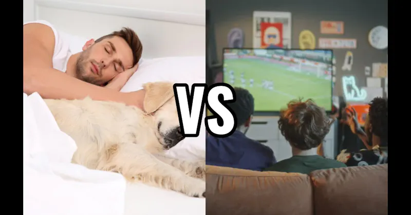 Sleeping In vs. Watching Live Sports