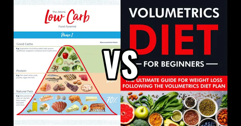 Low-Carb Diet (Atkins, Keto, etc.) vs. Volumetrics Diet