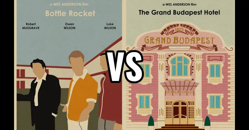 Bottle Rocket vs. The Grand Budapest Hotel