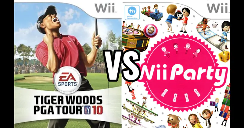 Tiger Woods PGA Tour 10 vs. Wii Party