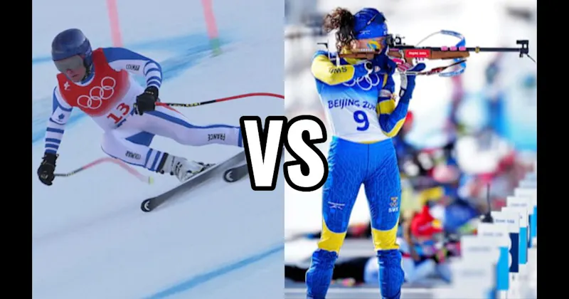 Alpine Skiing vs. Biathlon