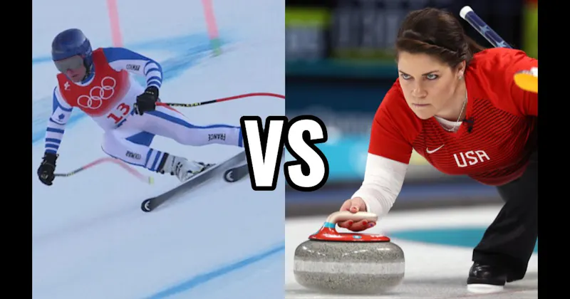 Alpine Skiing vs. Curling
