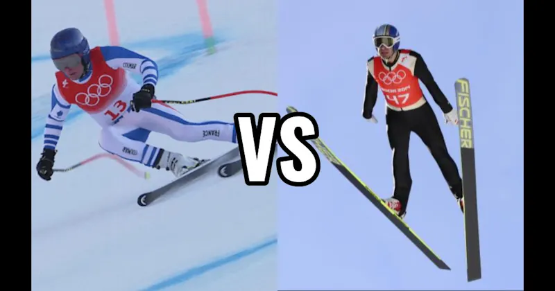 Alpine Skiing vs. Ski Jumping
