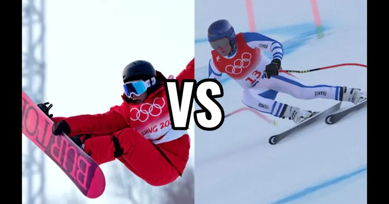 Alpine Skiing vs. Snowboarding