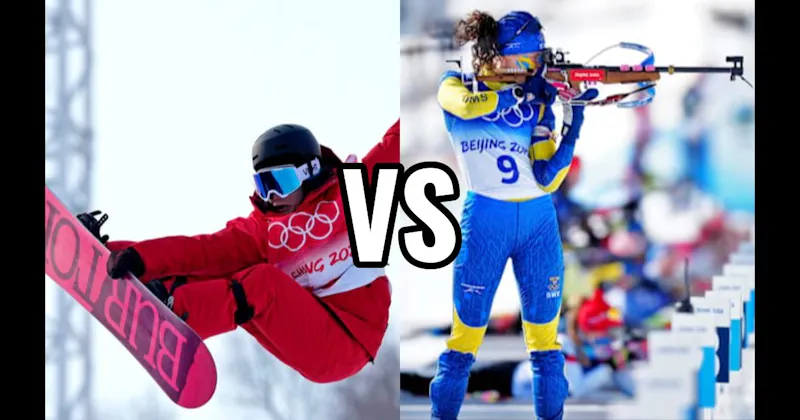 Biathlon vs. Snowboarding