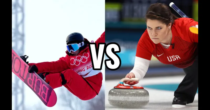 Curling vs. Snowboarding
