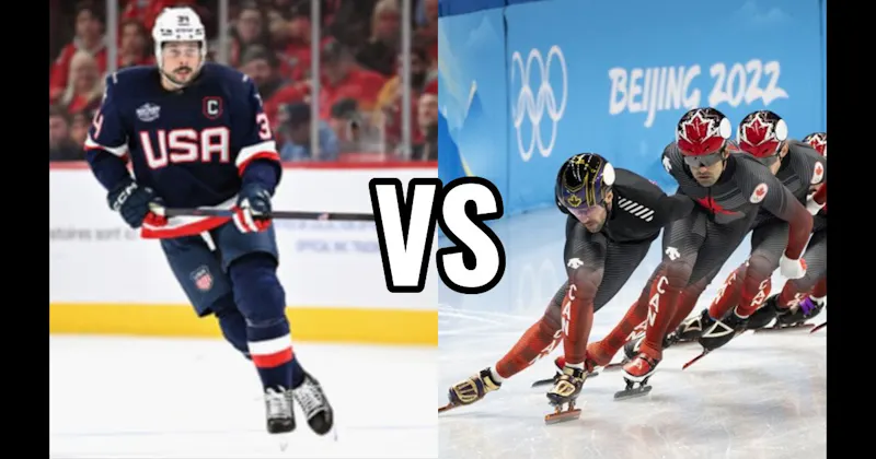 Ice Hockey vs. Short Track Speed Skating