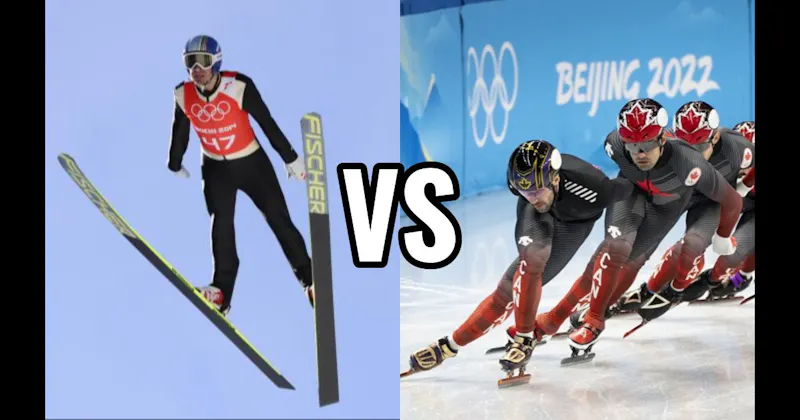Short Track Speed Skating vs. Ski Jumping