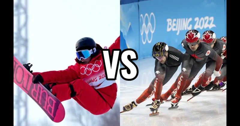Short Track Speed Skating vs. Snowboarding