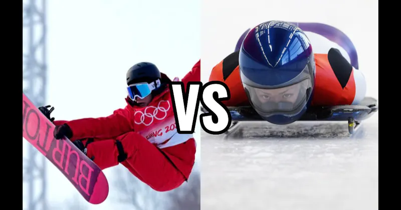 Skeleton vs. Snowboarding