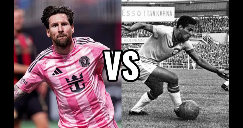 Garrincha vs. Lionel Messi