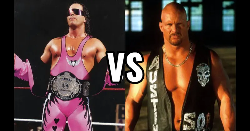 "Stone Cold" Steve Austin vs. Bret "The Hitman" Hart