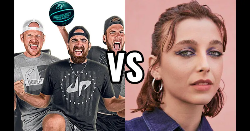 Dude Perfect vs. Emma Chamberlain