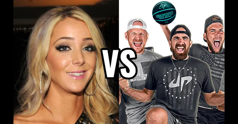 Dude Perfect vs. Jenna Marbles (Jenna Mourey)