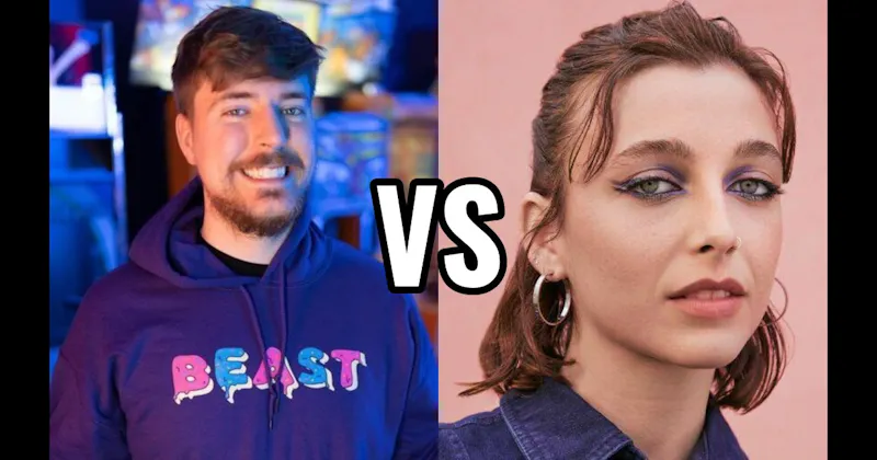 Emma Chamberlain vs. MrBeast (Jimmy Donaldson)