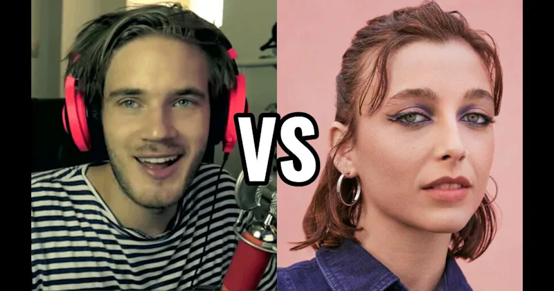 Emma Chamberlain vs. PewDiePie (Felix Kjellberg)