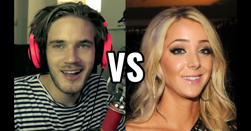 Jenna Marbles (Jenna Mourey) vs. PewDiePie (Felix Kjellberg)