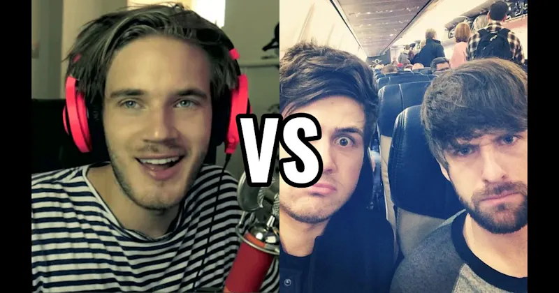 PewDiePie (Felix Kjellberg) vs. Smosh (Ian Hecox & Anthony Padilla)