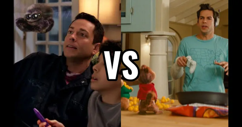 Alvin and the Chipmunks: The Squeakquel vs. Harold And The Purple Crayon