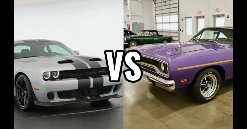 1970 Plymouth Road Runner vs. Dodge Challenger SRT Hellcat
